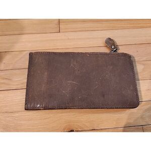 Genuine Leather Wallet From Brand Kattee Brown Large Bifold Card Holder